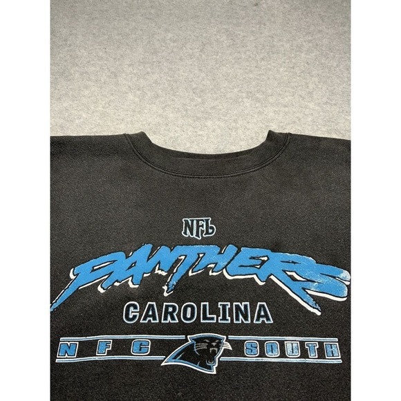 VINTAGE‎ Y2K CAROLINA PANTHERS SWEATSHIRT NFC SOUTH DIVISION NFL 2XL - Picture 1 of 7